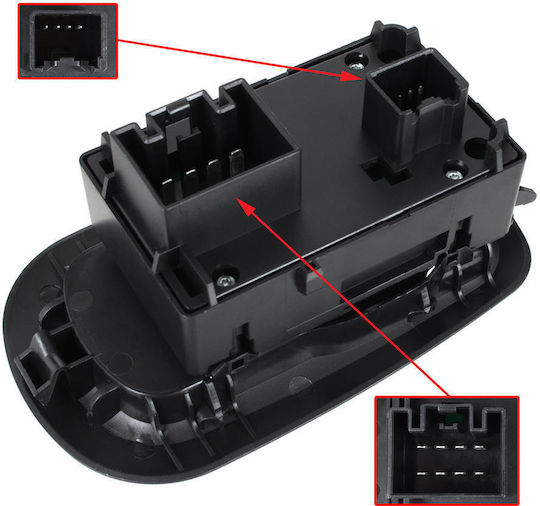 Ford Transit Mk8 14-19 Mk9 2019 Panou de Control al Geamului Electric 2 Butoane Stânga