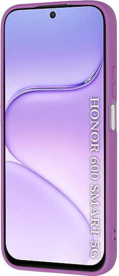 Techsuit Purple Silicone Back Cover (Honor 600)