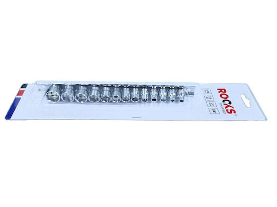 Set Biți Slim Cu Cap Hexagonal Șină 1/4 4-14 Mm 13 Bucăți