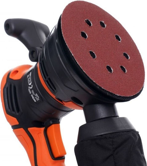 Kraft & Dele Set 150 Bucăți Foi de Șlefuire pentru Șlefuitor Orbital K36 / K80 / K100 125x125mm