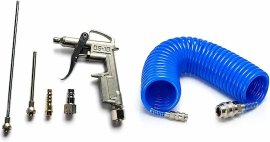 Kit de suflare Tagred furtun spirală 20 m 8 bar + pistol de suflare din 6 piese Top112102