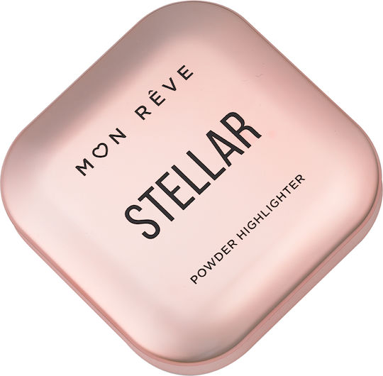 Mon Reve Stellar Pressed Powder Highlighter 04 Rose Gold 8gr
