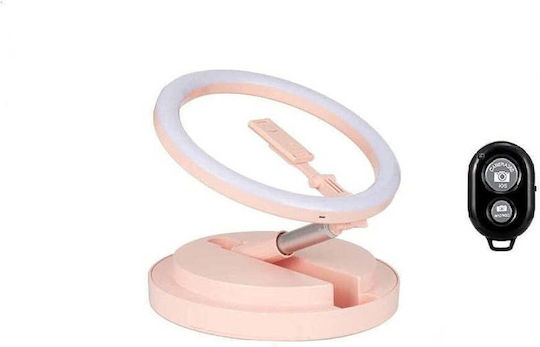 Lampă circulară LED lumină caldă și rece 3 culori 30 cm lumină inelară trepied Homesuit Y2 călătorie camping Tiktok Youtube