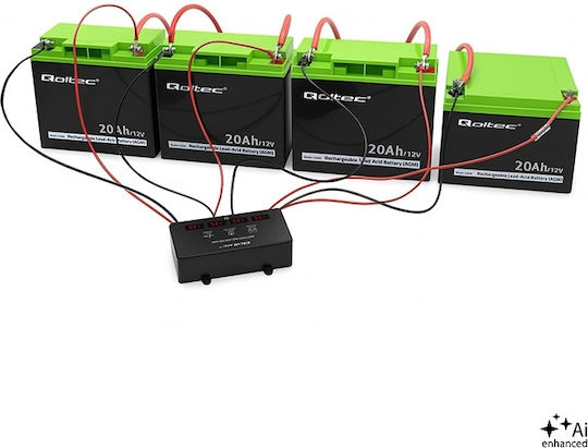 Qoltec Voltage Balancer 48 V Batteries 4 X 12 V 10 A Lifepo4 Agm Gel Led