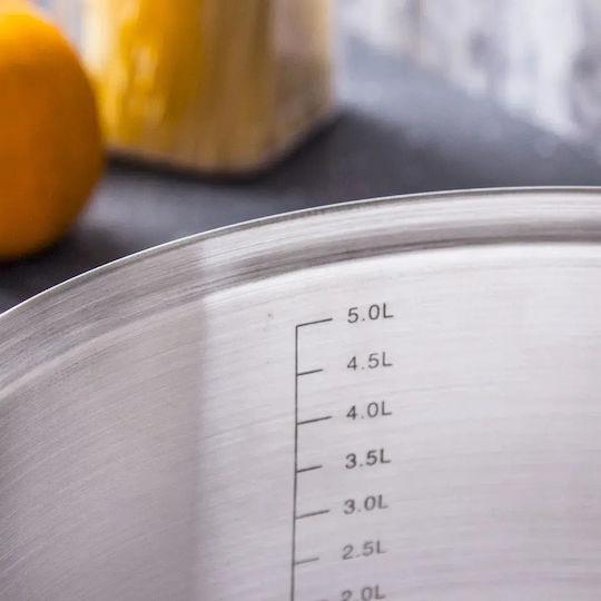 Tadar Oală adâncă din oțel inoxidabil 5.1lt