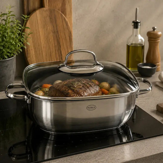 Rosle Oală Joasă din Oțel Inoxidabil 5l / 28cm