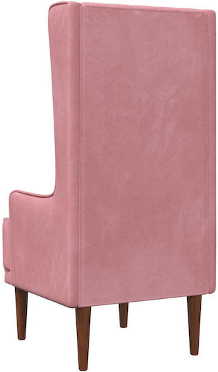 Relax Samt Sessel Rosa 64x64x131cm