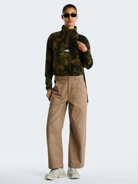 Glacier 1/4 Women's Top with Zipper Khaki