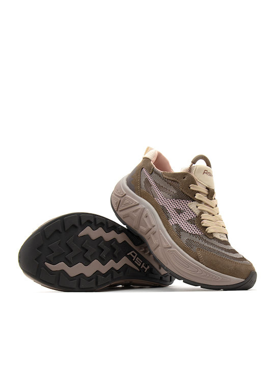 Eagle 01 Combo A Women's Chunky Sneakers Brown Beige Pink