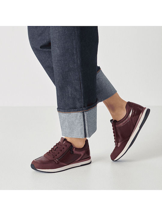 Vegan Women's Anatomic Sneakers Burgundy