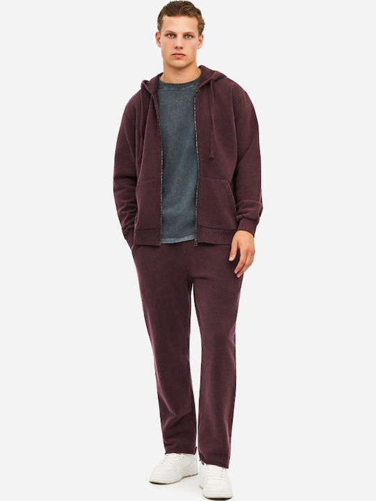Dirty Laundry Burgundy Hooded Cardigan