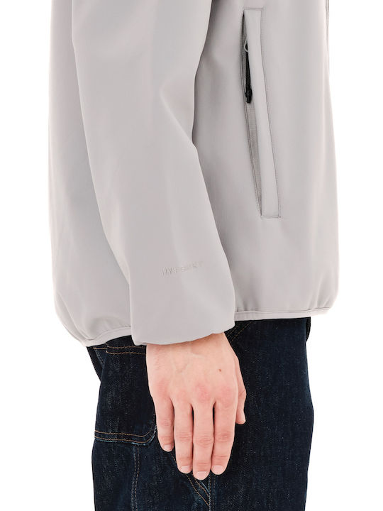 Bonded Leder Jacke Wasserdicht Graues