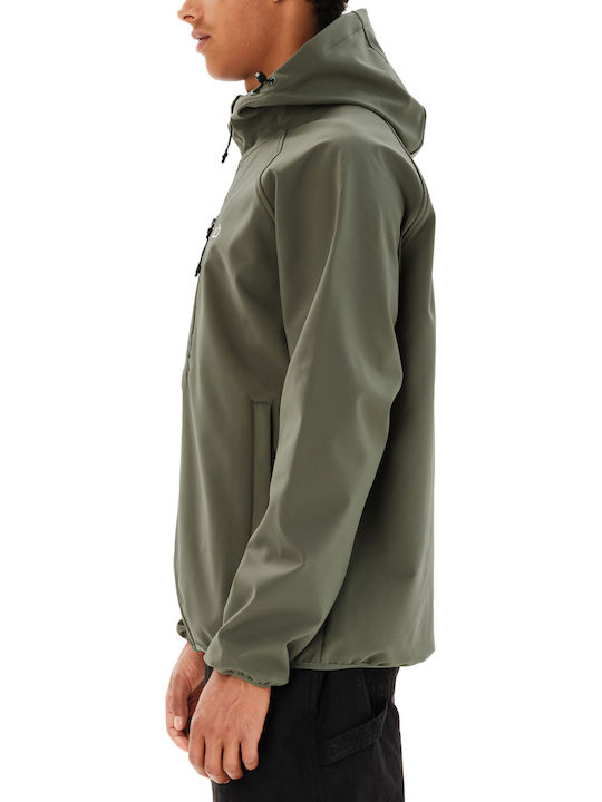 Bonded Leder Jacke Wasserdicht Grünes