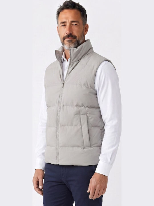 Ärmelloses Puffer Jacke Beige