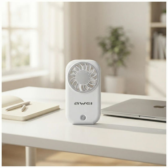 Awei Ventilator de mână alb F75-10