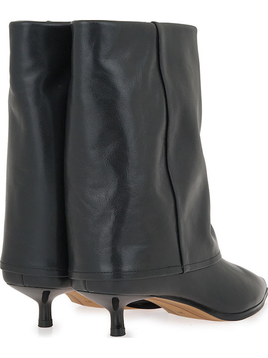 Leather Women's Ankle Boots Black