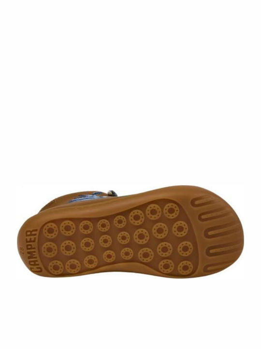 Kids Sneakers Anatomic with Hoop & Loop Closure Brown