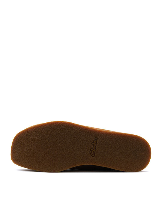 Wallabeeevosh Suede Дамски Мокасини От Кожа В Кафяв Цвят