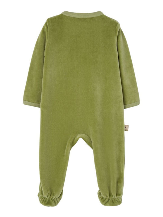 Boboli Samt Baby-Strampler Grün