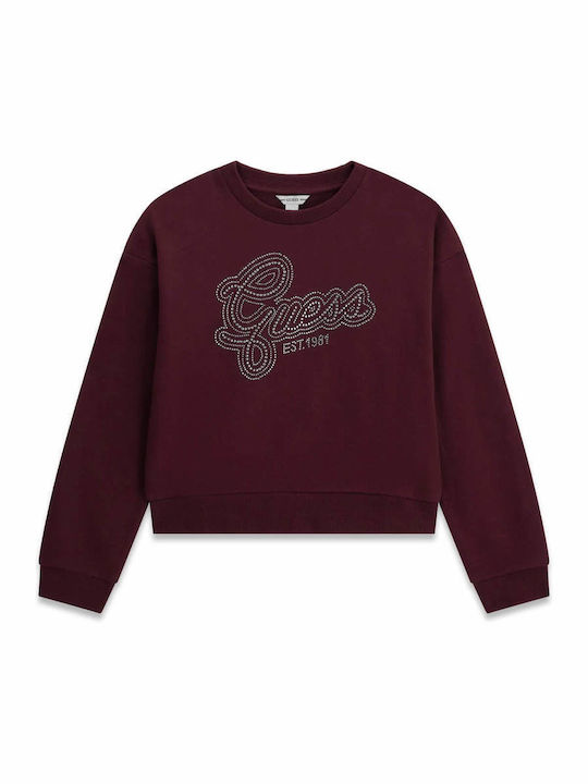 Kinder-Sweatshirt Burgundisch