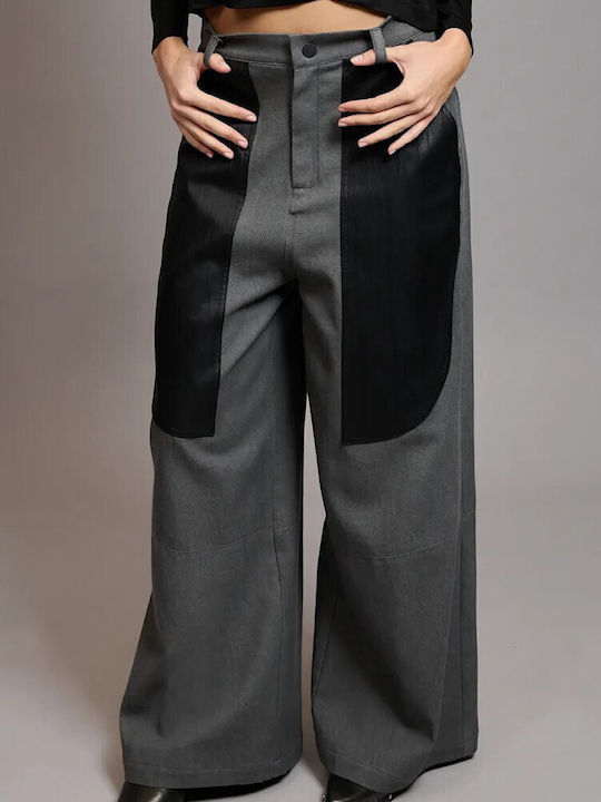 Women's Fabric Trousers Grey