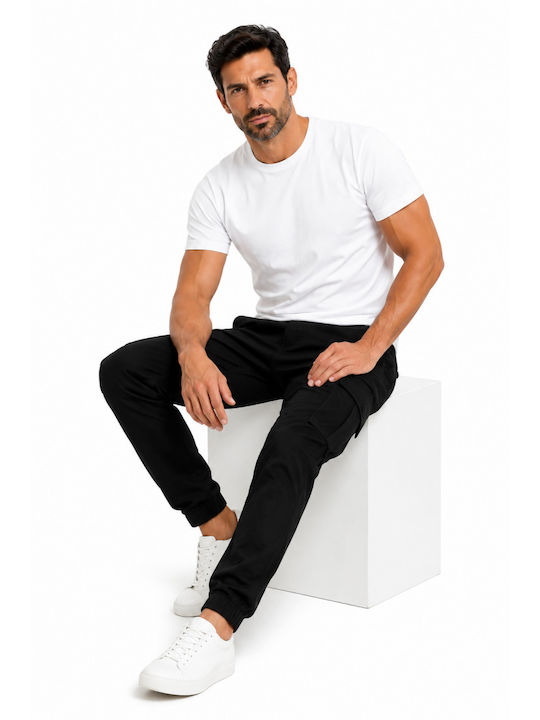 Мъжки Панталон Карго Relaxed Fit Черен