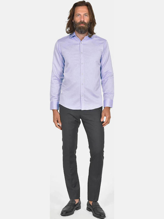 Short Sleeve Shirt In Regular Fit Lilac