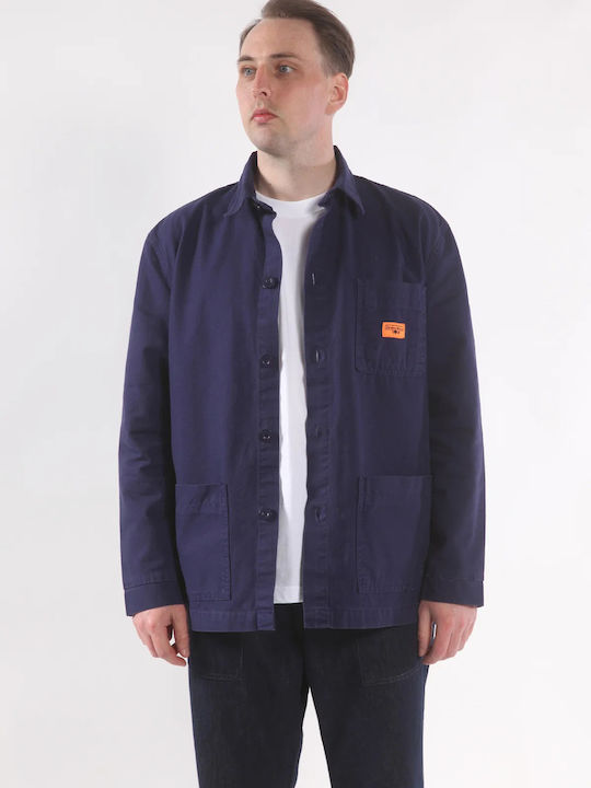 Short Sleeve Cotton Shirt in Regular Fit Dark Navy SW009-DKNV
