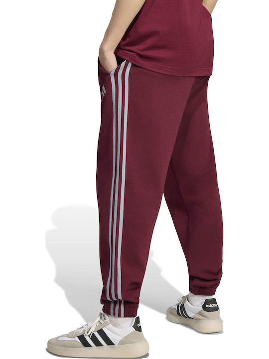 adidas M 3s Sweatpants Burgundy