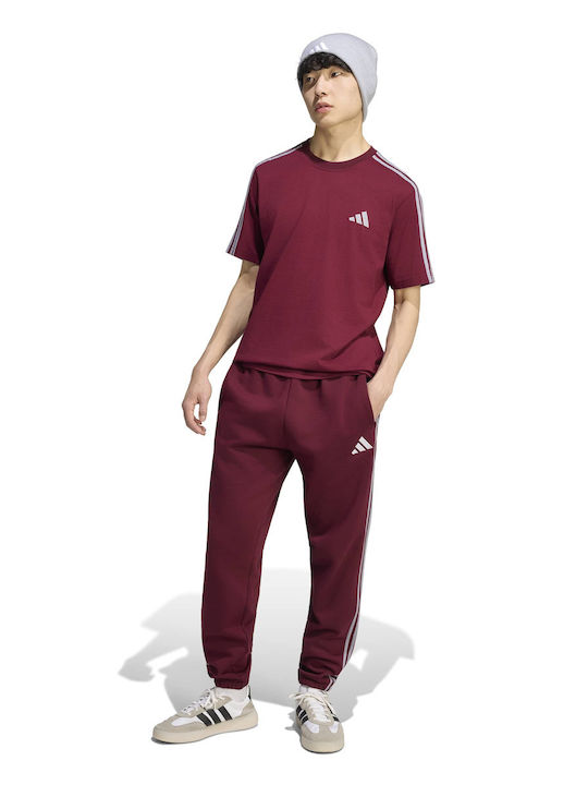 Herren-Sweatpants Jogginghose Burgundisch