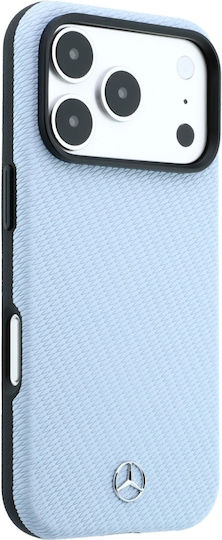 Mercedes Θήκη Leather Semi Wrap Wood Effect Magsafe Iphone 18 Pro Max 17 Pro Max Μπλε