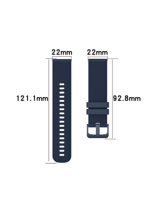 Amazfit GTR 3 22mm Karo Zweifarbige Silikon Uhrenarmband Weiß+Schwarz
