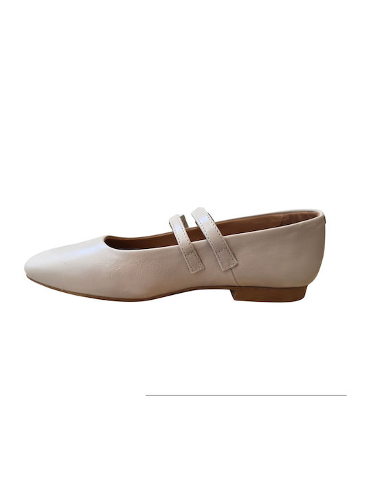 Damen Ballerinas mit Riemchen / Riemchenverschluss in Grau