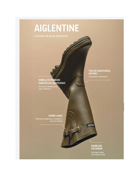 Damenstiefel Khaki