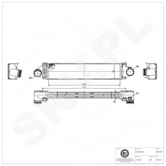 Радиатор на въздуха за Ford C-Max Focus Grand C-Max Kuga Mondeo S-Max 1376346