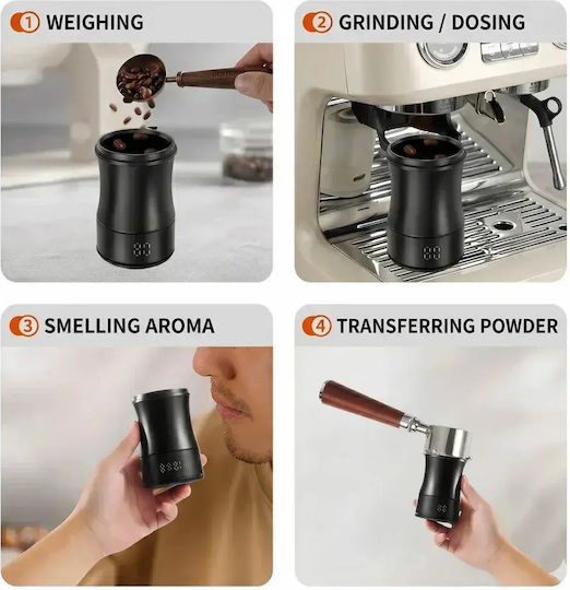 4bars S207 500g/0.1g Cupă Dozatoare pentru Cafea Cântar Detașabil Reîncărcabil