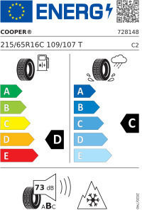 Cooper Runflat 215/65R16 109TT Зимен Лекотоварен Автомобилен Ластик