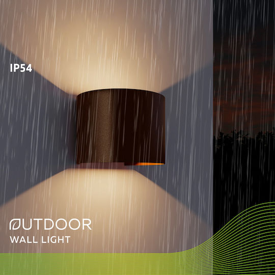 Calex Iluminat Exterior Montat Pe Perete Led Ip54 Dublu Fascicul