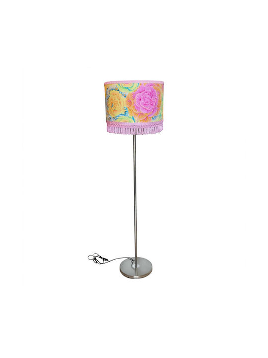 Floor Lamp with E27 Lamp Bulb Base Pink Floor Lamp with E27 Lamp Bulb Base Pink