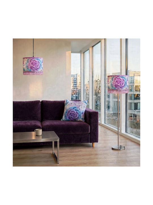 Purple Brassica Floor Lamp with E27 Lamp Bulb Base Purple