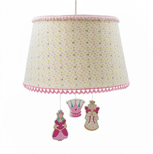 Single-Light Kids Ceiling Hanging Light with E27 Socket 35x20cm