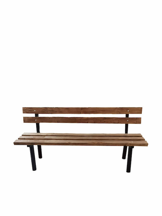 Outdoor-Sofa & Bank Metallisch Schwarz 180x60x85cm