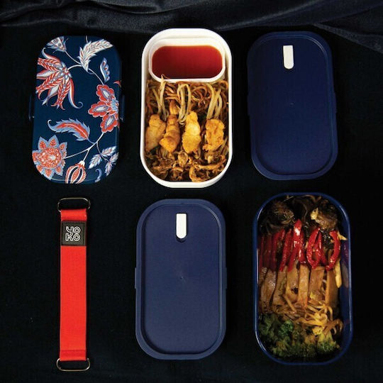 Yoko Design Bento Box Séoul Silicone Lunch Box With Compartments 1.2lt