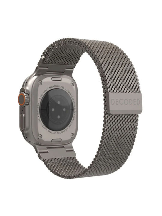 Decoded Milan Traction Curea Oțel Inoxidabil Apple Watch Ultra Series 1 2 3 49mm Series 1–11 Se 1-3 Titanium Gri De-d25aws49tcs1tm Decoded Milan Traction Curea Oțel Inoxidabil Apple Watch Ultra Series 1 2 3 49mm Series 1–11 Se 1-3 Titanium Gri De-d25aws49tcs1tm