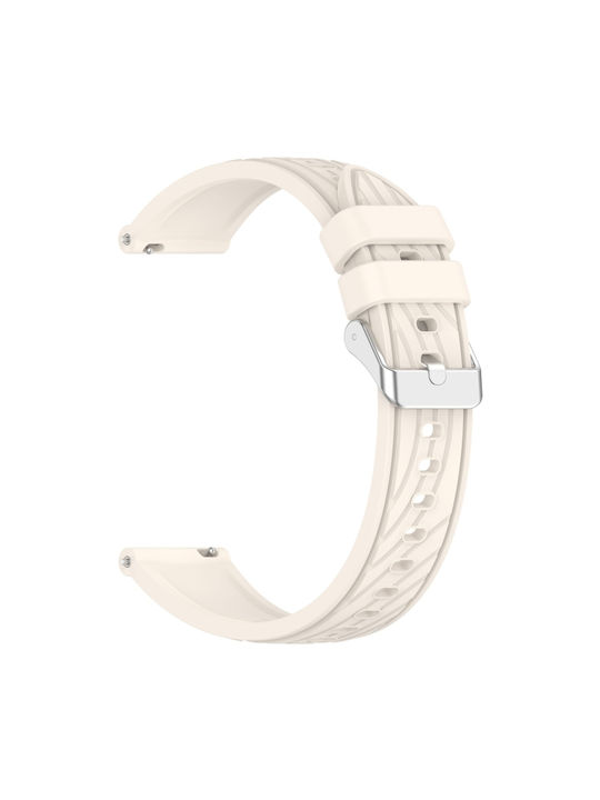Amazfit Bip 1s Stripe Texture 20mm Silicone Watch Band Starlight Amazfit Bip 1s Stripe Texture 20mm Silicone Watch Band Starlight