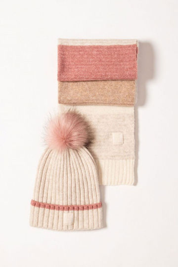 Beanie Căciulă Pentru Femei Tricotată În Culoare Ecru