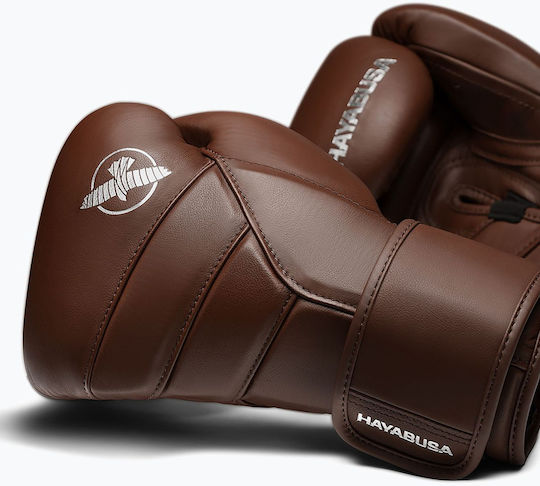 Hayabusa Boxhandschuhe Leder für Wettkampfhandschuhe Braune