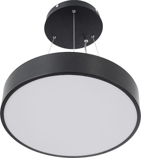 GloboStar Burton Πλαφονιέρα Οροφής 40εκ. Λευκή με Ενσωματωμένο LED