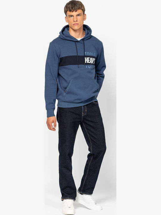 Herren Sweatshirt mit Kapuze Dunkelblau