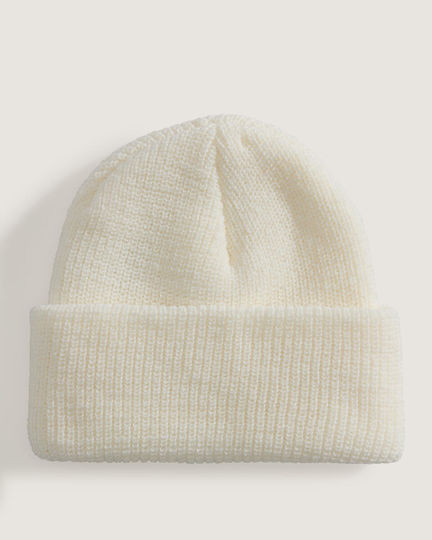 Shallow Cuff Beanie Unisex Căciulă Tricotată Bej